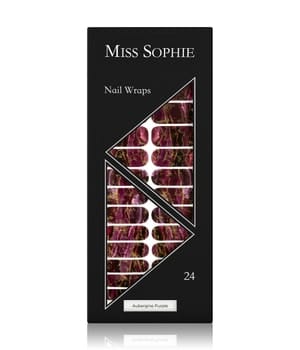 Miss Sophie Aubergine Purple Nagelfolie Dunkelrot