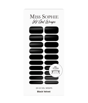 Miss Sophie UV Gel Wraps Black Velvet Nagelfolie Schwarz