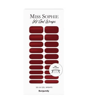 Miss Sophie UV Gel Wraps Burgundy Nagelfolie Dunkelrot