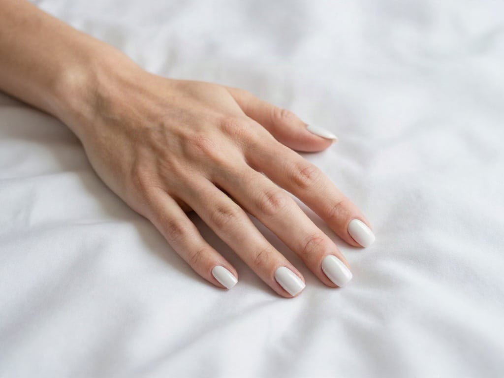 Nagellack Bettwäsche Abdrücke