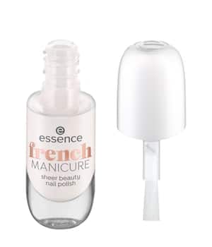essence french MANICURE sheer beauty nail polish Nagellack Weiß