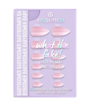 essence what the fake! PRESS-ON NAILS manicure set - babyboomer Nagelpflegeset Creme