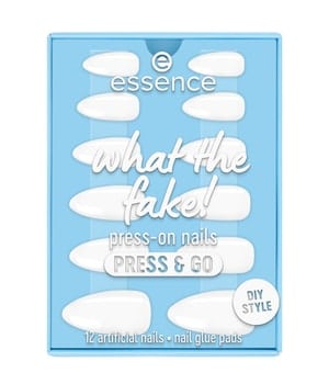 essence what the fake! press-on nails PRESS & GO DIY Style Kunstnägel Weiß