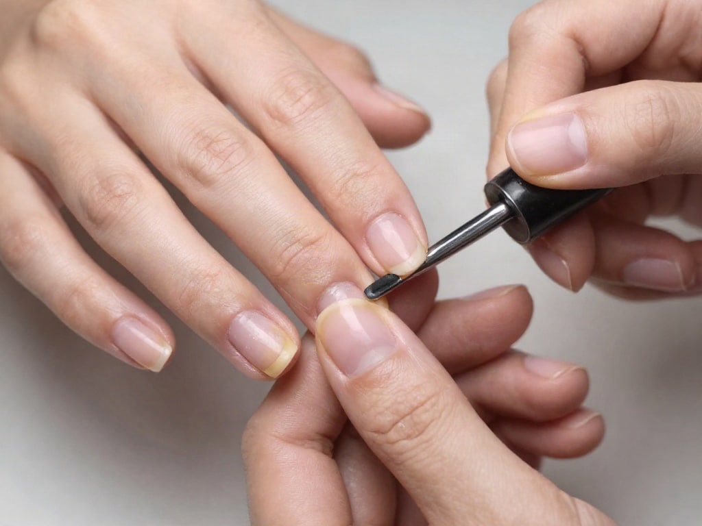 Nägel nach Nagellack pflegen