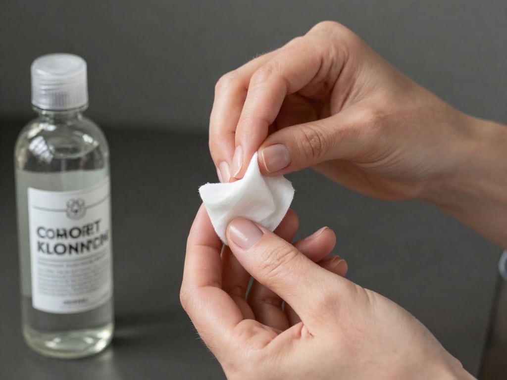 Nägel entfetten vor Nagellack