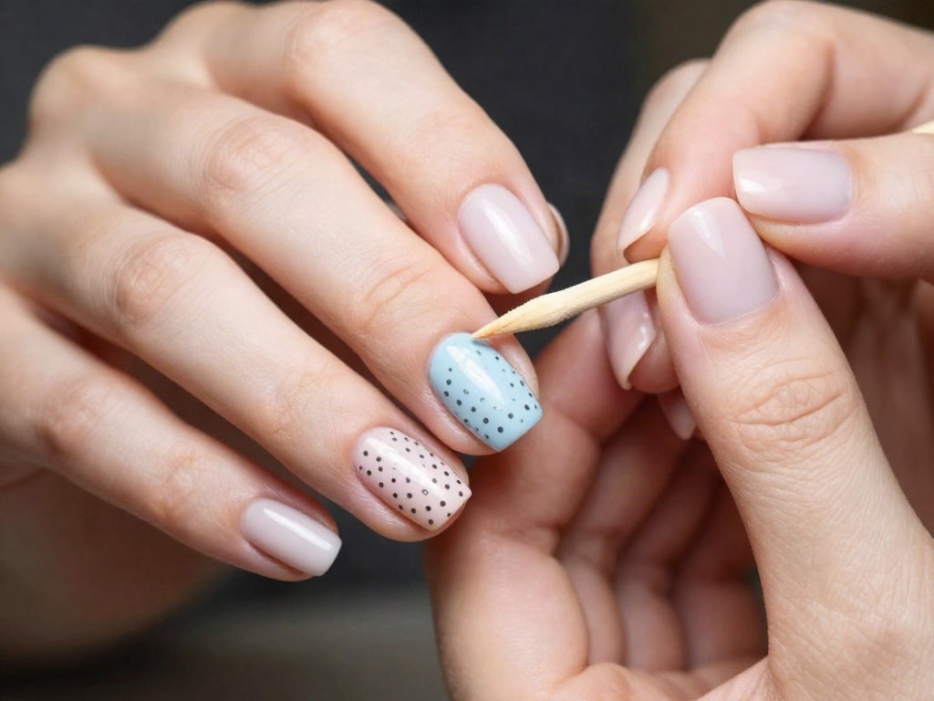 Nail Art mit Zahnstocher