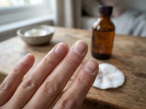 Nagellackentferner trocknet Nägel aus