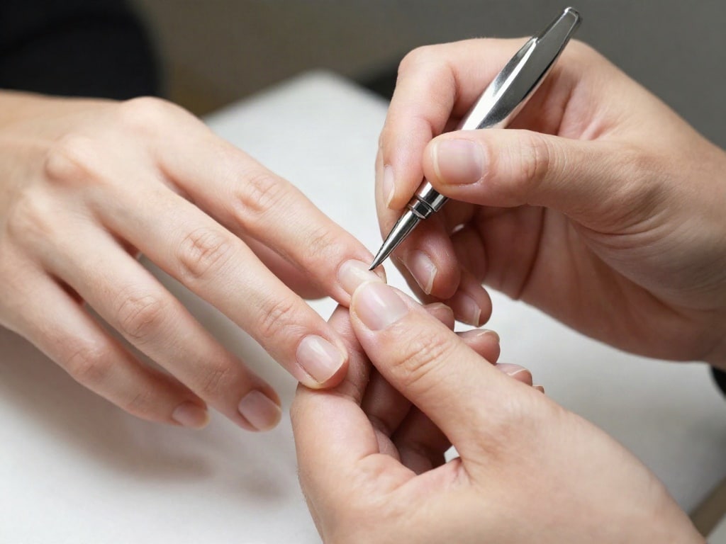 Nagelverlängerung Schablone