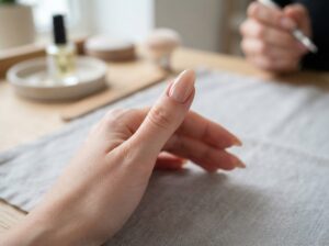 Naturnagelverstärkung oder Verlängerung