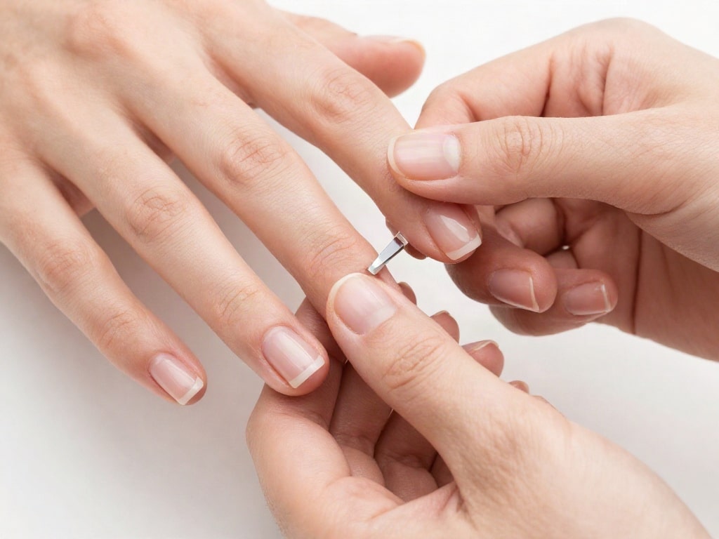Naturnagelverstärkung oder Verlängerung
