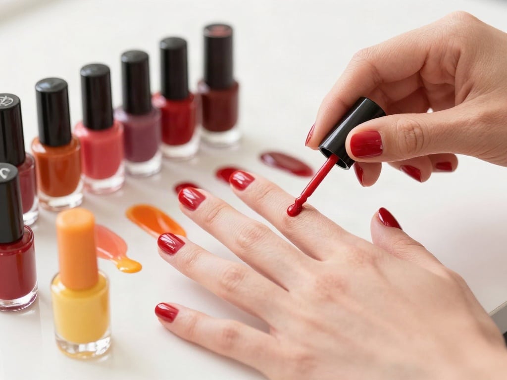 roter Nagellack