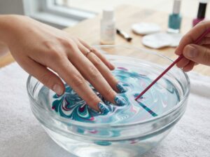 Water Marble Nails
